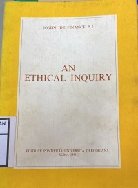 An ethical inquiry