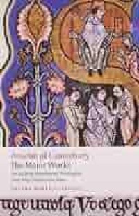 Anselm of canterbury the major works