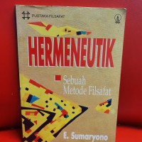 Hermeneutik: sebuah metode filsafat