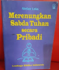 Merenungkan sabda tuhan secara pribadi