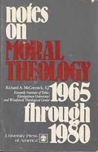 Notes On Moral Theology