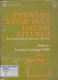 Peranan Kitab Suci dalam Liturgi