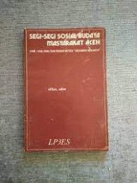 Segi-segi sosial budaya masyarakat aceh